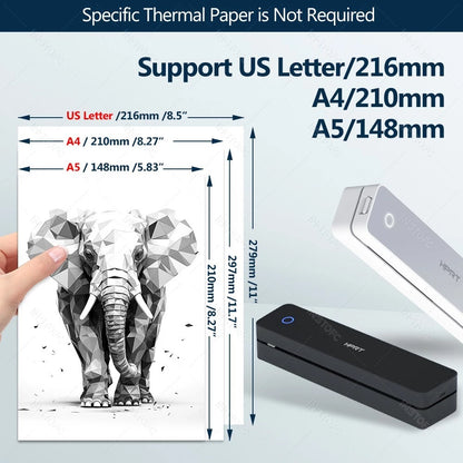 🖨️ HPRT INKLESS PORTABLE A4 THERMAL PRINTER