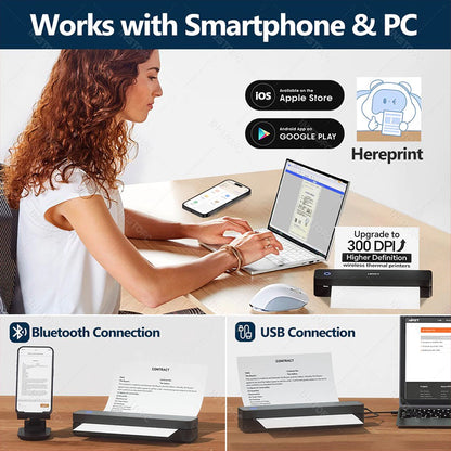 🖨️ HPRT INKLESS PORTABLE A4 THERMAL PRINTER